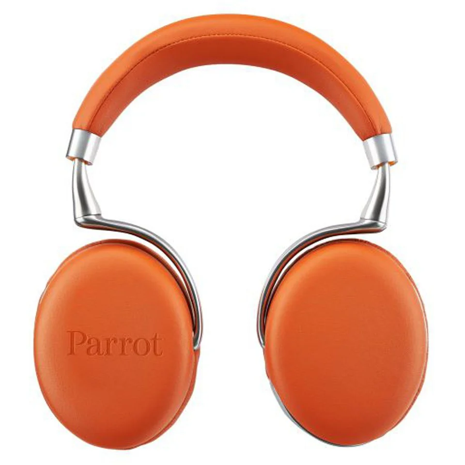 Parrot Zik 2.0 by Philippe Starck Wireless Touch Sensitive Headphones - Orange Image 1