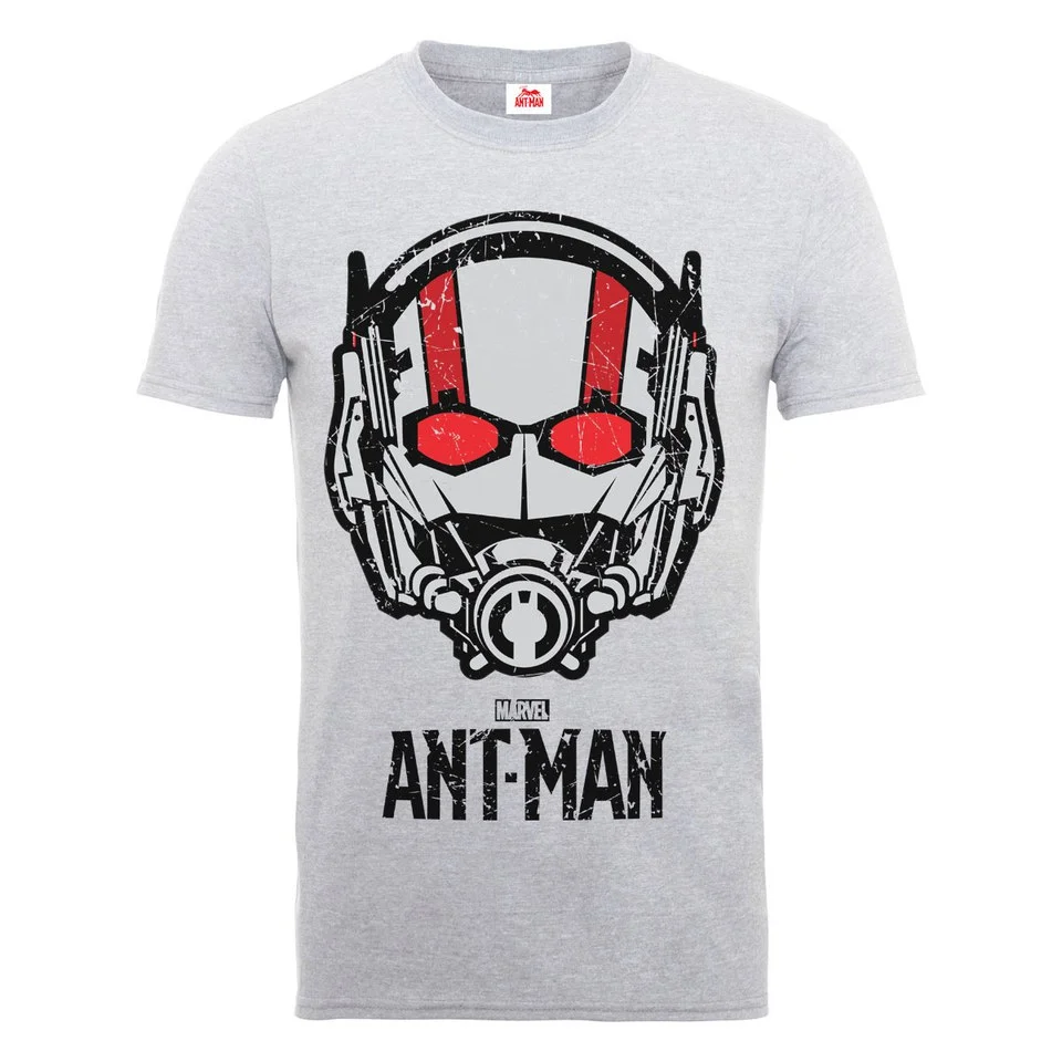 Marvel Men's Ant Man Helmet T-Shirt - Heather Grey - S - Grey Image 1
