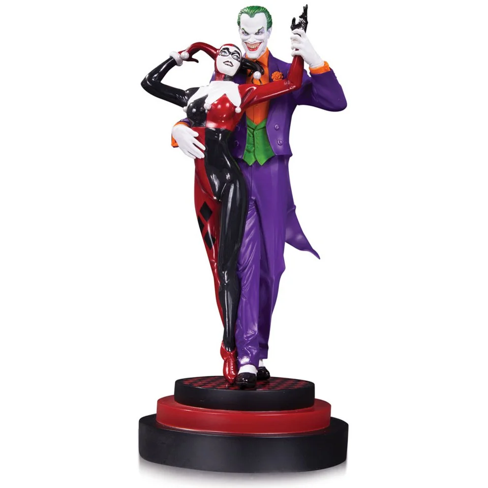 DC Collectibles DC Comics Batman Joker and Harley Quinn 2nd Edition 12 Inch Statue Image 1