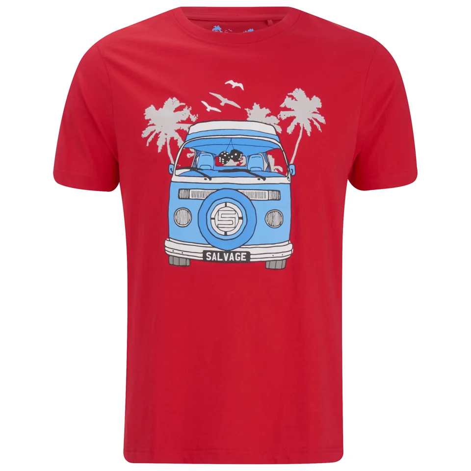 Salvage Men's Campervan T-Shirt - Red - S - Red Image 1