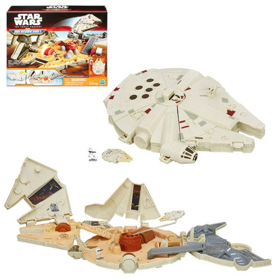 Star Wars The Force Awakens Micro Machines Millenium Falcon Set Image 1