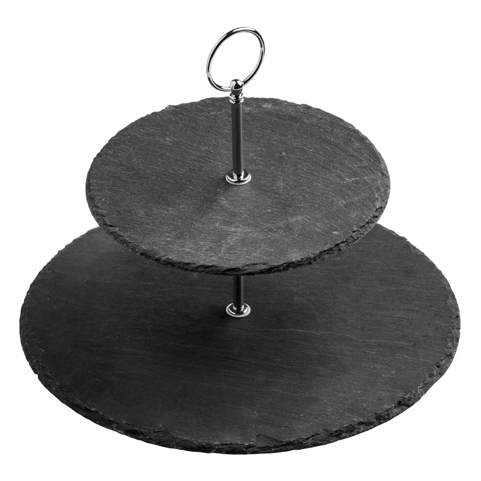 Premier Housewares Slate Cake Stand Image 1