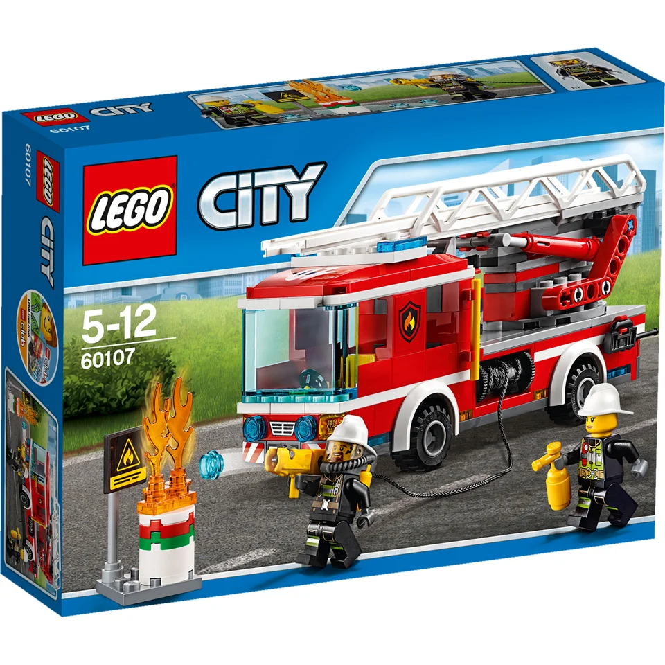 LEGO City: Fire Ladder Truck (60107) Image 1