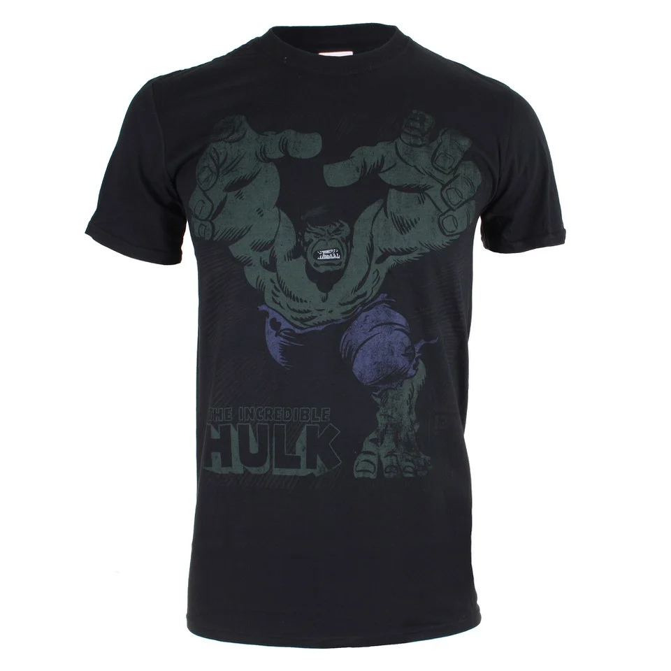 Marvel Men's Hulk Smash T-Shirt - Black - S - Black Image 1