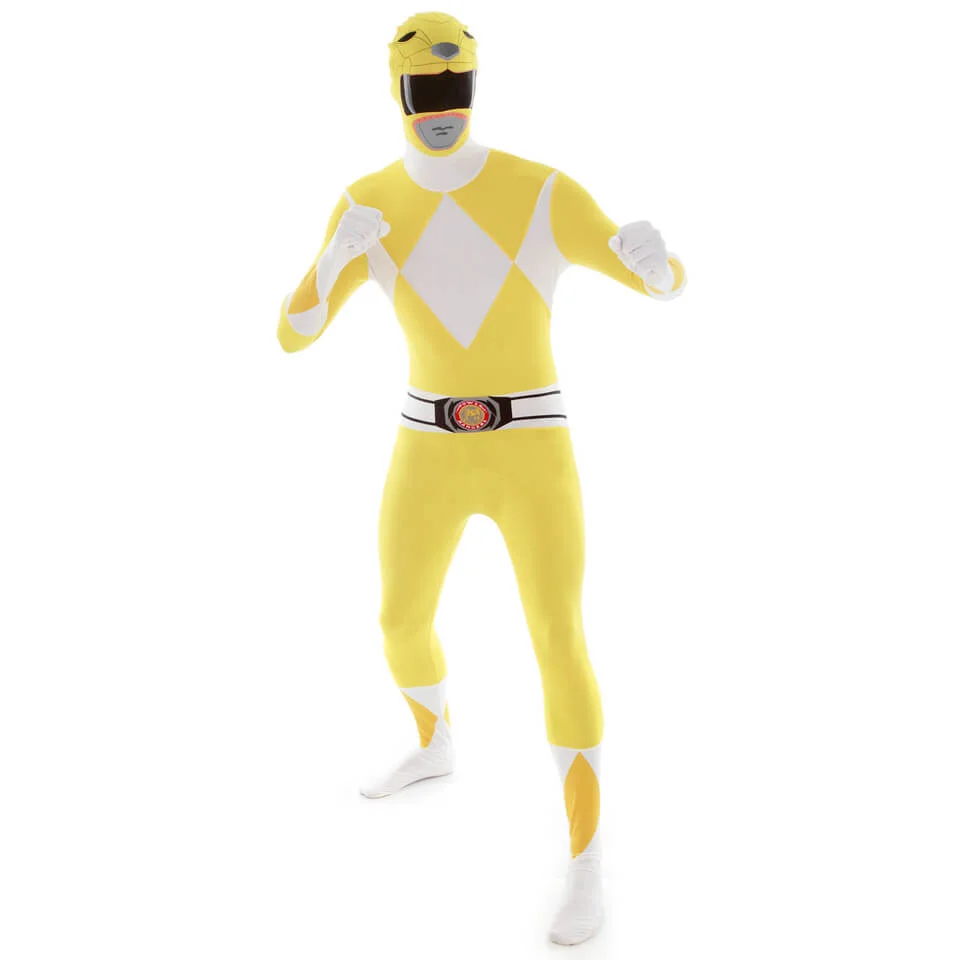 Morphsuit Adults' Power Rangers Yellow - M - Yellow Image 1