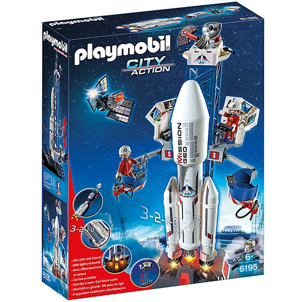 Playmobil City Action Space Rocket with base station (6195) Image 1