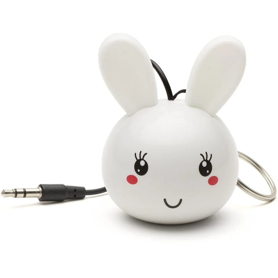 KitSound Mini Buddy Bunny Portable Speaker - White Image 1