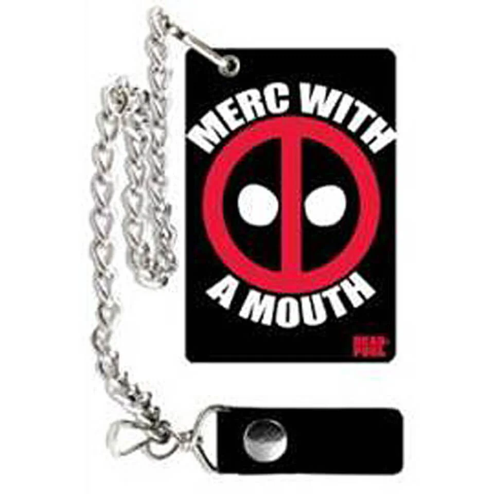 Marvel Deadpool Merc With A Mouth Chain Wallet Image 1