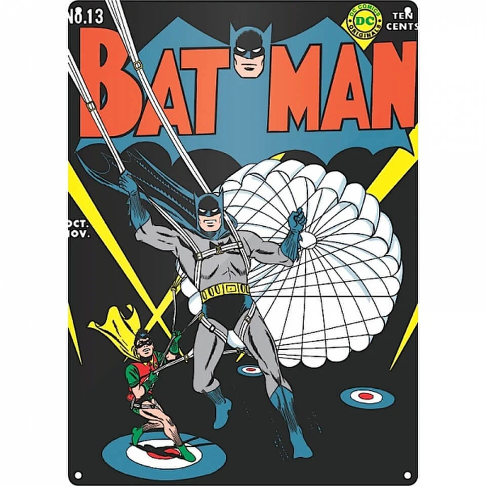 DC Comics Batman Parachute Large Tin Sign Image 1