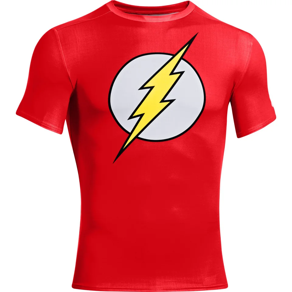 Under Armour Men's Flash Compression Short Sleeved T-Shirt - Red - S - Red Image 1