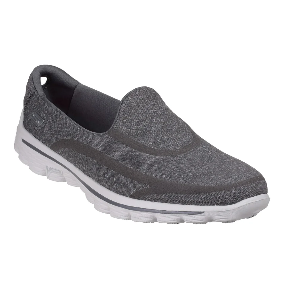 Skechers Women's GOwalk 2 Super Sock Pumps - Grey - UK 3 - Grey Image 1