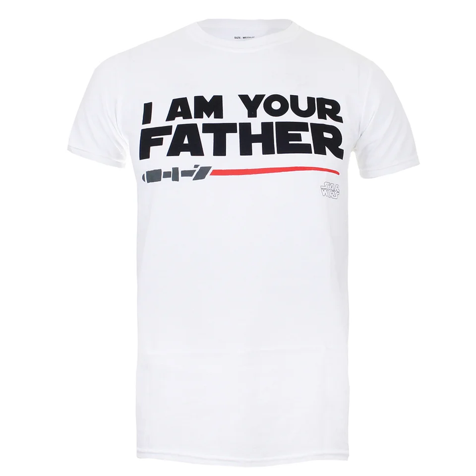 Star Wars Men's Father Lightsaber T-Shirt - White - S - White Image 1