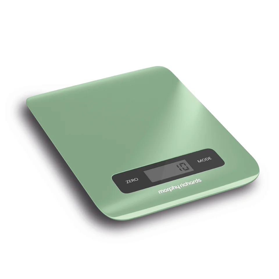 Morphy Richards 974902 Digital Kitchen Scales Sage Green Image 1