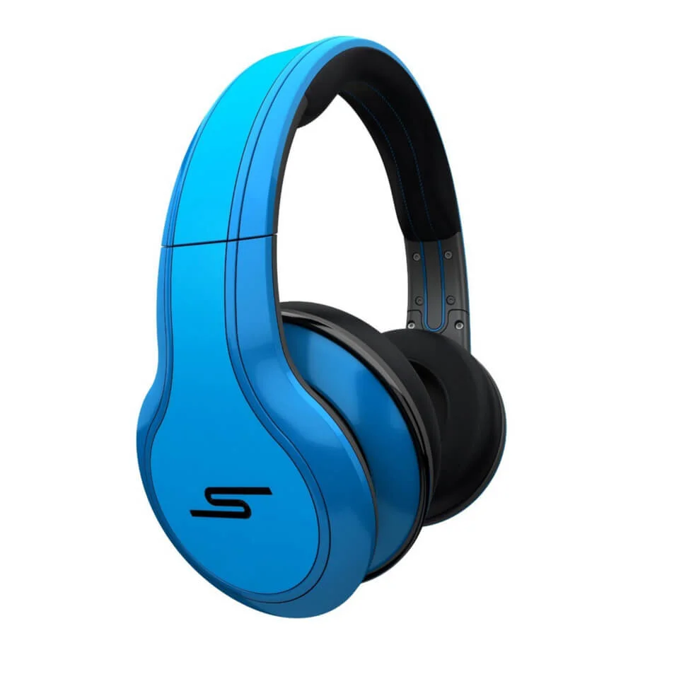 SMS Audio by 50 Cent: Street Over Ear Headphones (Passive Noise Cancellation) - Blue Image 1