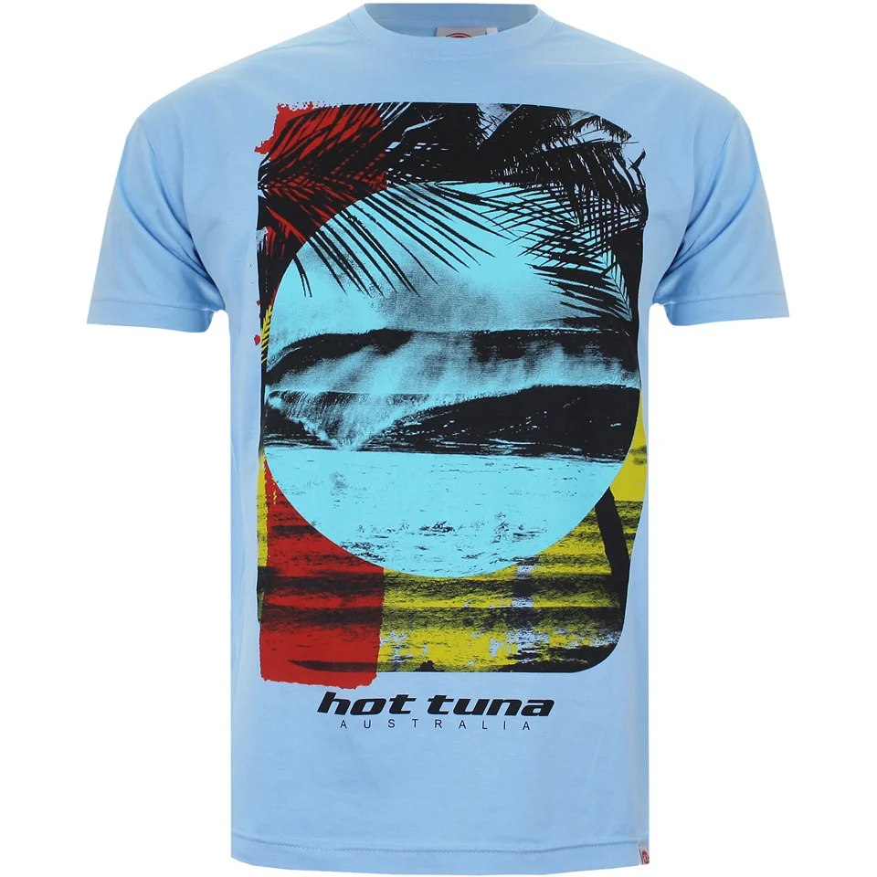 Hot Tuna Men's Surf T-Shirt - Sky Blue - S - Blue Image 1