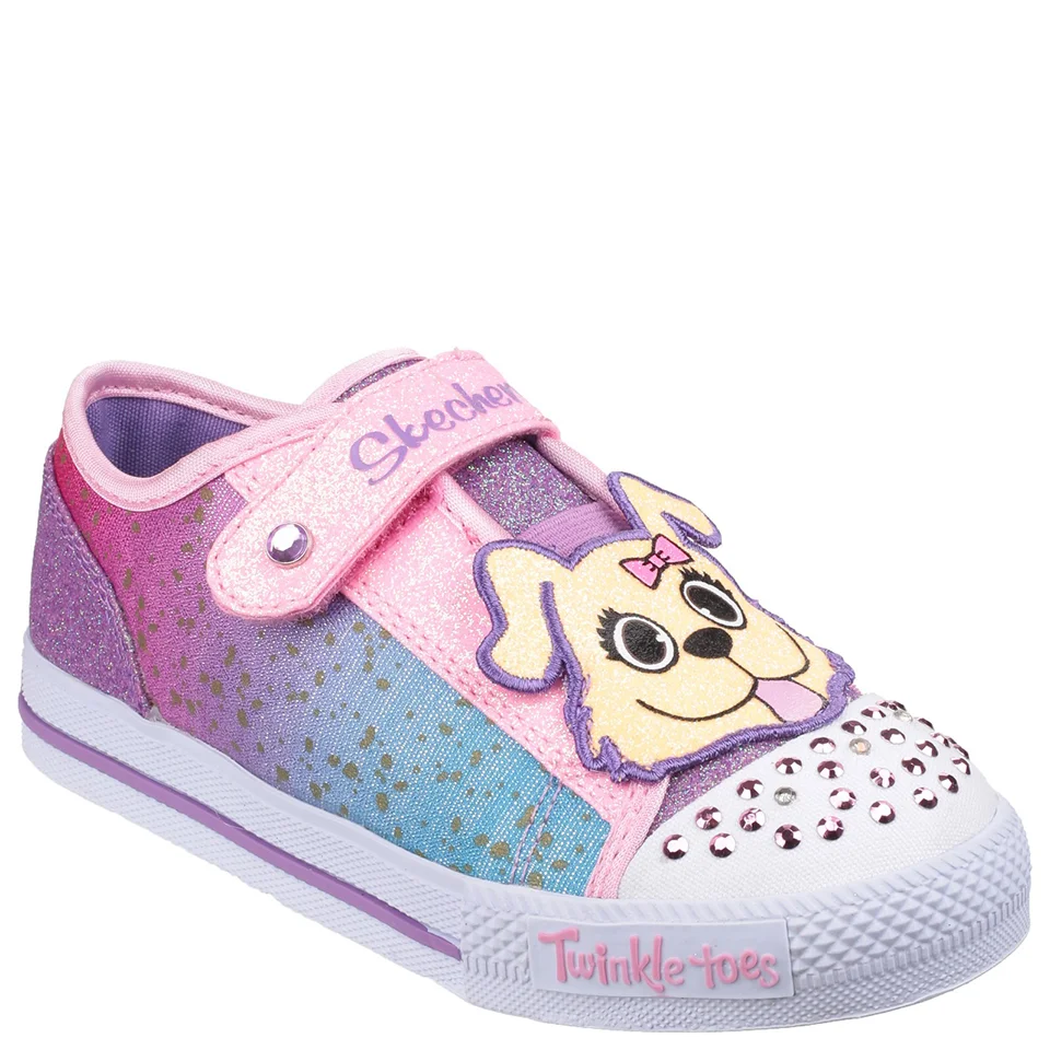 Skechers Toddlers' Twinkle Toes Shuffles Trainers - Multi - UK 5 Toddler - Multi Image 1