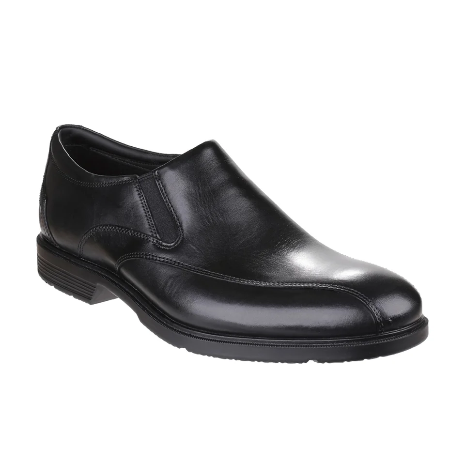 Rockport Men's City Smart Bike Toe Slip On Shoes - Black - UK 10 - Black Image 1
