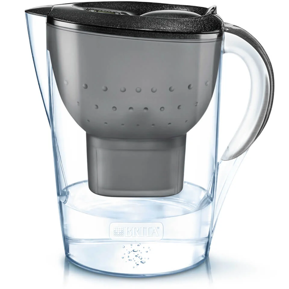 BRITA Marella Cool Water Filter Jug - Black Glitter (2.4L) Image 1