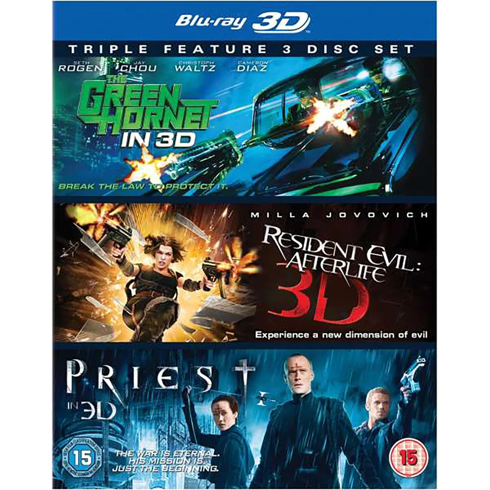 The Green Hornet 3D / Priest 3D / Resident Evil: Afterlife 3D Image 1