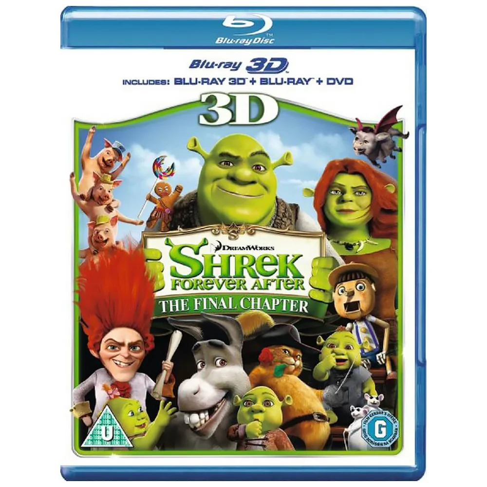 Shrek Forever After 3D (3D Blu-Ray, 2D Blu-Ray and DVD) Image 1