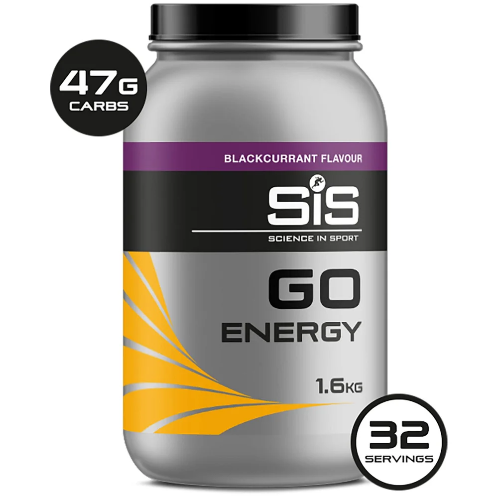 Science in Sport GO Energy Drink Powder 1.6kg Tub - Blackcurrant Image 1