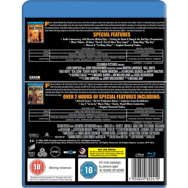 Bad Boys / Bad Boys II - 20th Anniversary
