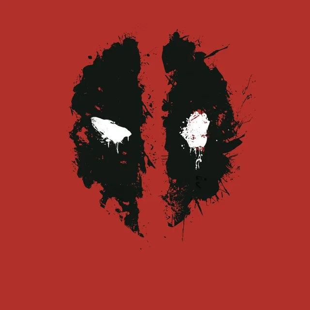 Marvel Deadpool Splat Face T-Shirt - Red