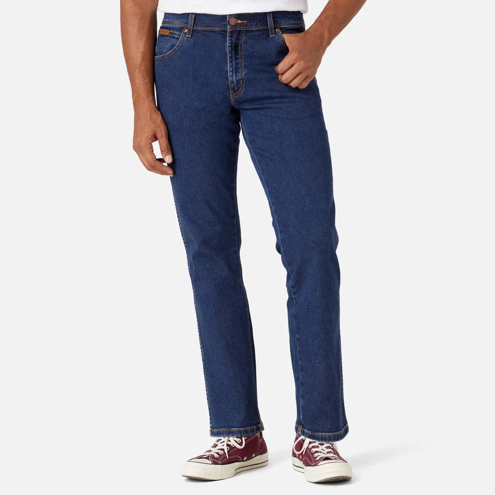 Wrangler Men's Texas Authentic Straight Fit Jeans - Darkstone - W30/L32 - Blue Image 1