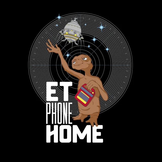 E.T. Phone Home T-Shirt - Black