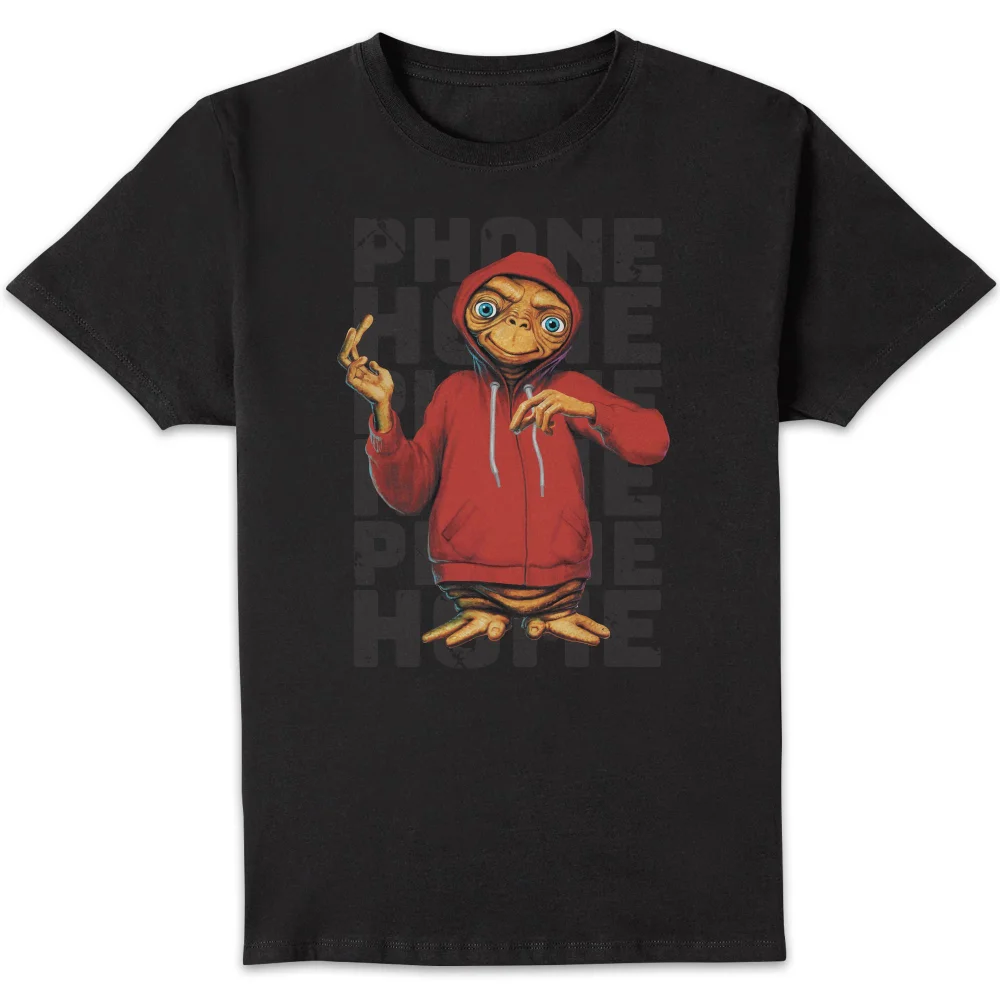 ET Phone Home Stylised T-Shirt - Black - S Image 1