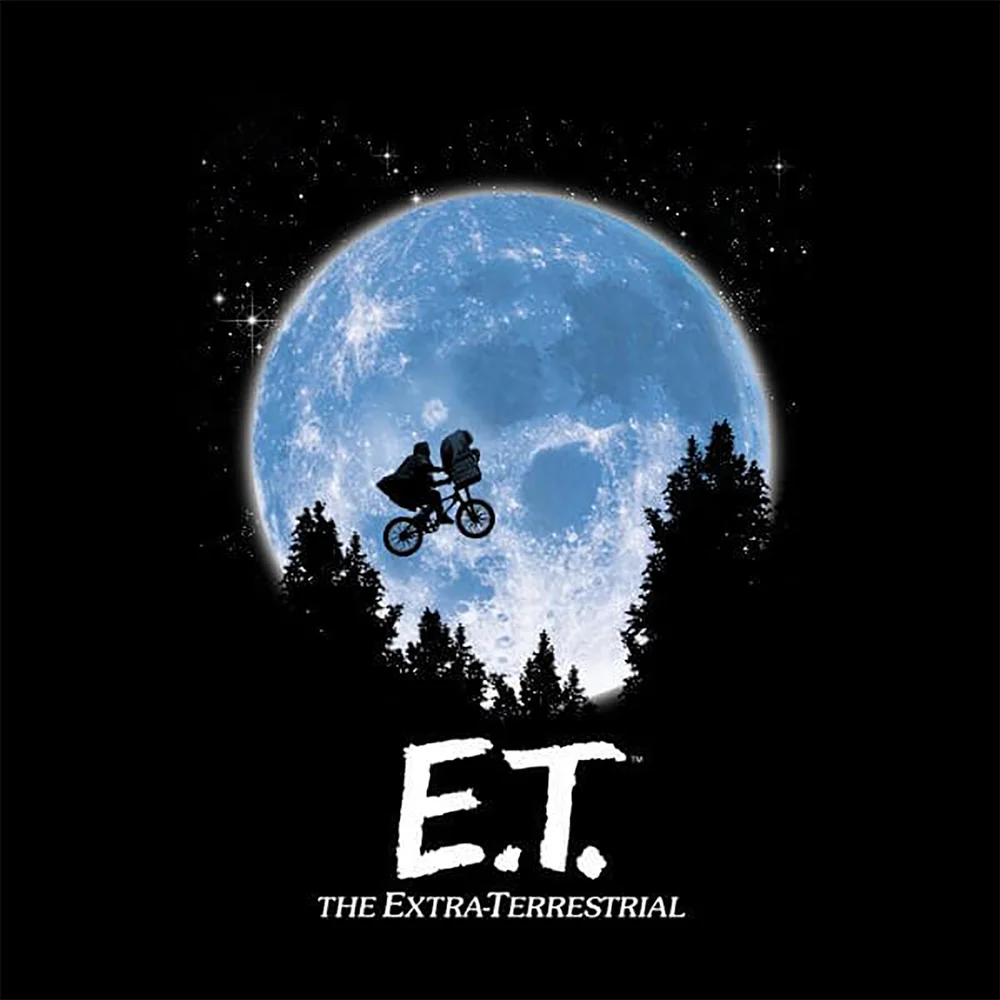 ET Moon Silhouette Women's T-Shirt - Black - S Image 1
