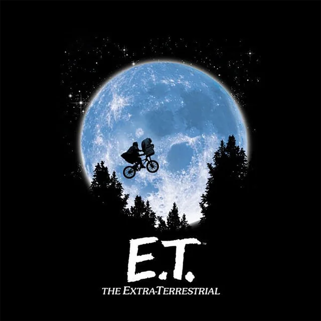 ET Moon Silhouette Women's T-Shirt - Black