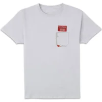 Shaun Of The Dead You've Got Red On You Pocket T-Shirt - White