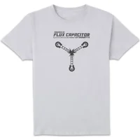 Back To The Future Powered By Flux Capacitor T-Shirt - White