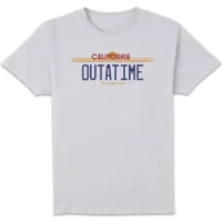 Back To The Future Outatime Plate T-Shirt - White