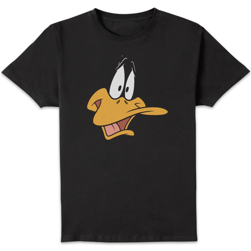 Looney Tunes Daffy Duck Face Men's T-Shirt - Black - S Image 1