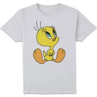 Looney Tunes Tweety Sitting Men's T-Shirt - White - undefined undefined