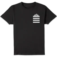 Looney Tunes Taz Stripes Pocket Print Men's T-Shirt - Black