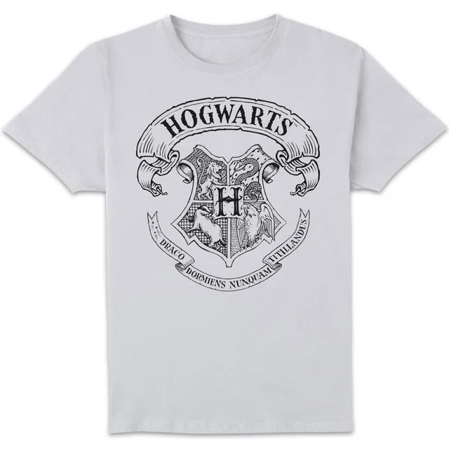 Harry Potter Hogwarts Crest Men's T-Shirt - White