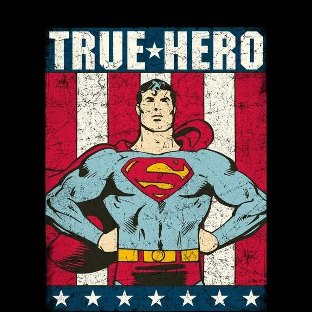 DC Originals Superman True Hero Men's T-Shirt - Black