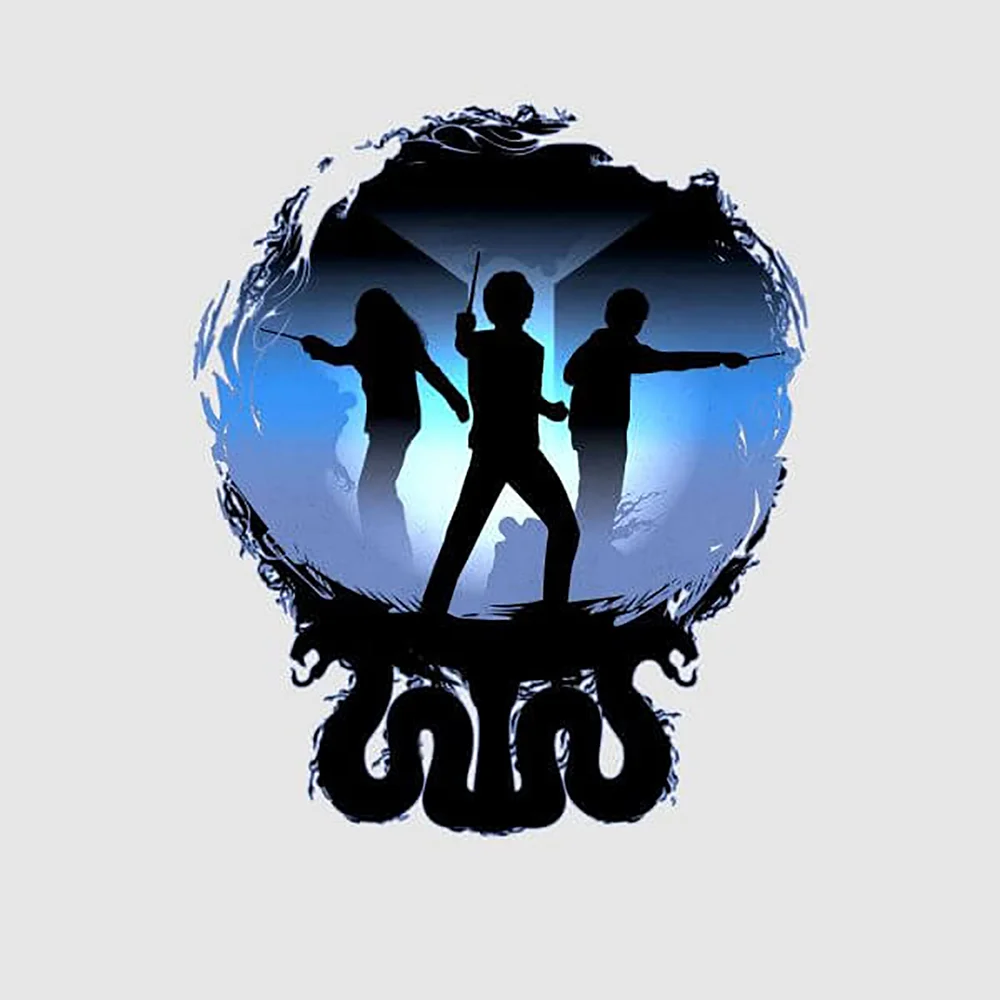 Harry Potter Silhouette Attack Women's T-Shirt - Grey - S Image 1