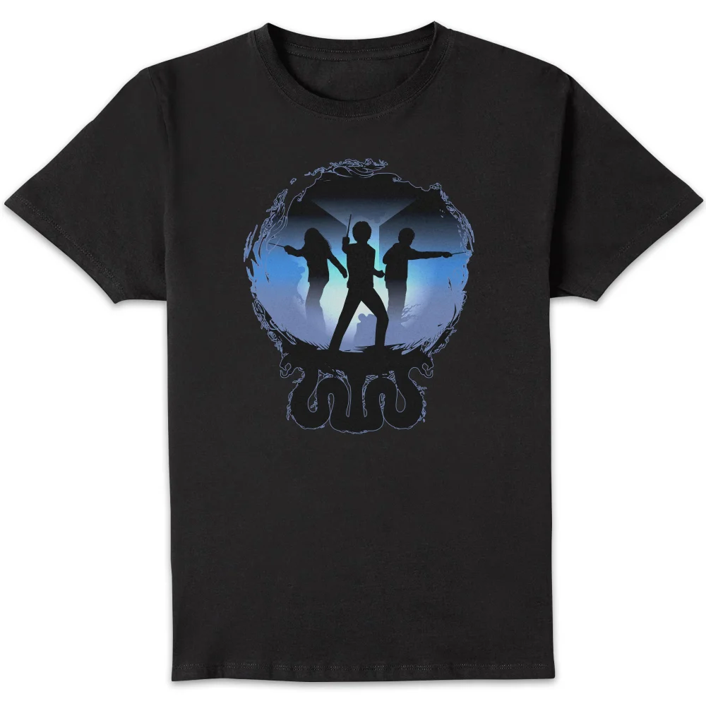 Harry Potter Silhouette Attack Men's T-Shirt - Black - S Image 1