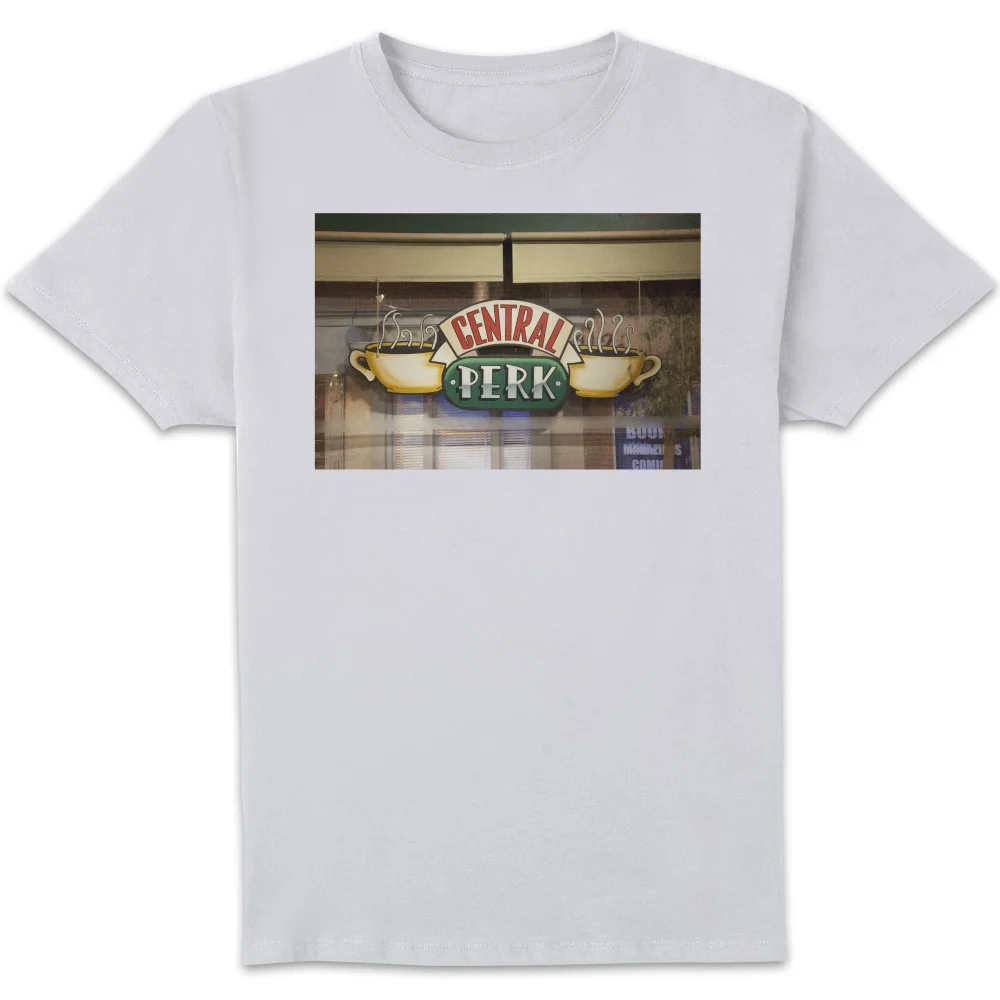 Friends Central Perk Coffee Sign Men's T-Shirt - White - S Image 1