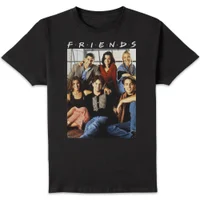 Friends Vintage Character Shot Men's T-Shirt - Black - undefined undefined