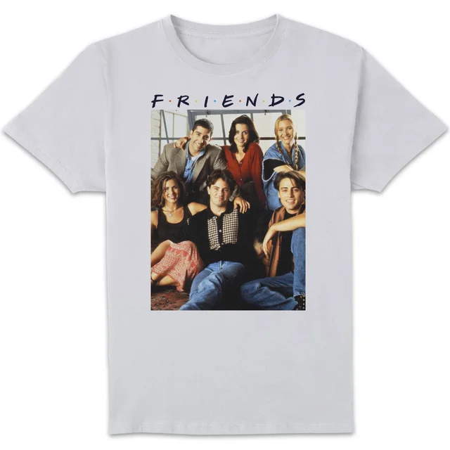 Friends Vintage Character Shot Men's T-Shirt - White