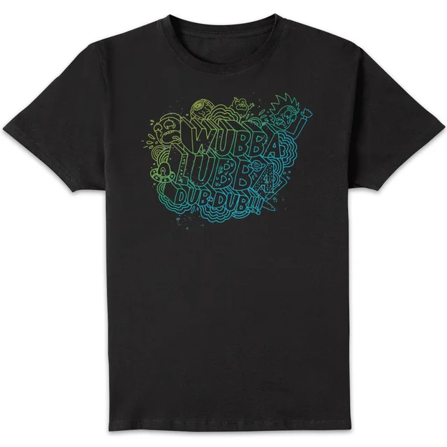Rick and Morty Wubba Lubba Dub Dub Men's T-Shirt - Black
