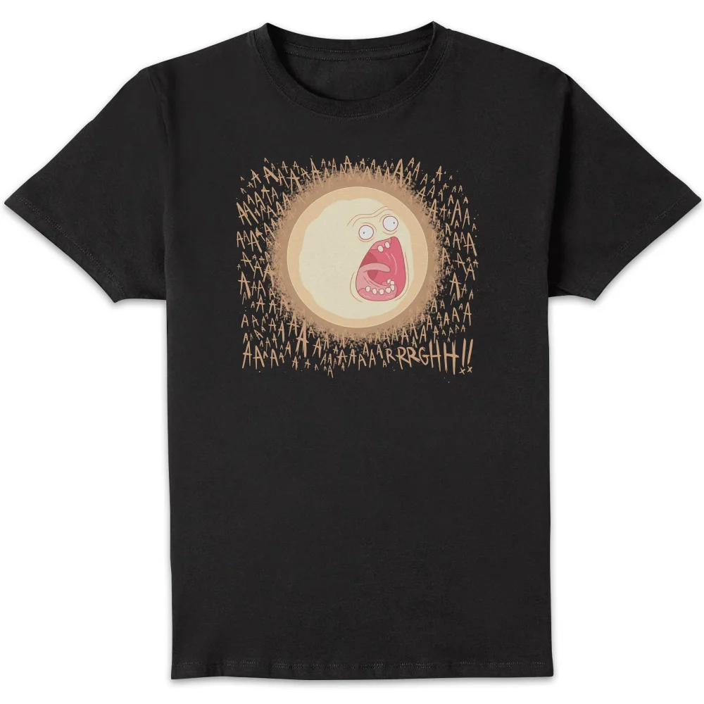 Rick and Morty Screaming Sun Men's T-Shirt - Black - S Image 1