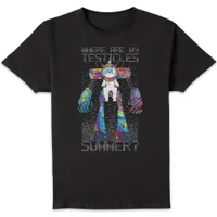 Rick and Morty Where Are My Testicles Summer Men's T-Shirt - Black