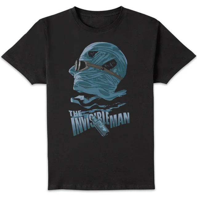 Universal Monsters The Invisible Man Illustrated Men's T-Shirt - Black