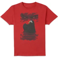 Universal Monsters Dracula Illustrated Men's T-Shirt - Red
